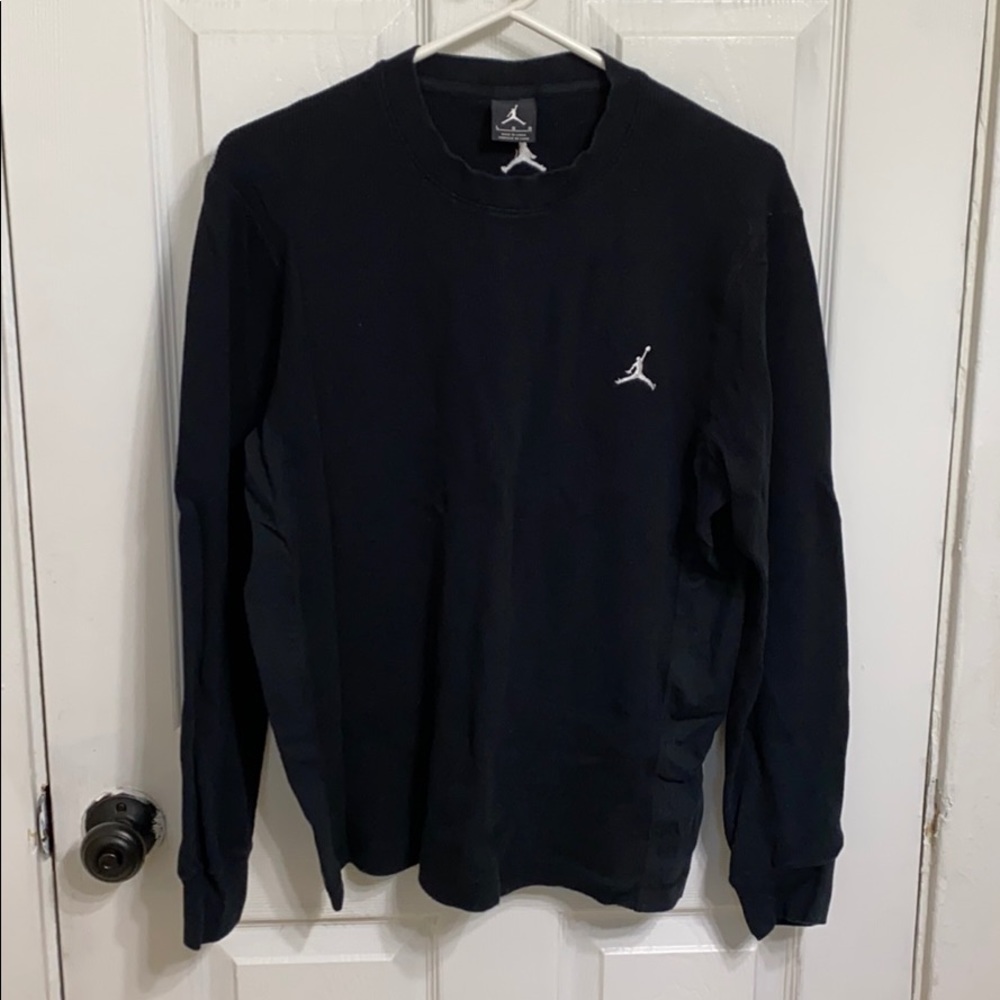 Jordan LS Crewneck Black Sz L